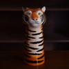 Ceramic Vase Simulated Animal Sculpture Tiger Shaped Tiger Head Cartoon Handicraft Ornaments Flower Vase Home Decoration
