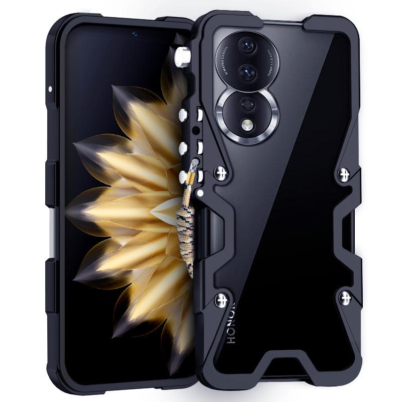 Voor Honor 60/60 SE/70 5G/80 5G/90/100 5G Hoesje Aluminiumlegering Metaal Anti-val Telefoonhoesje