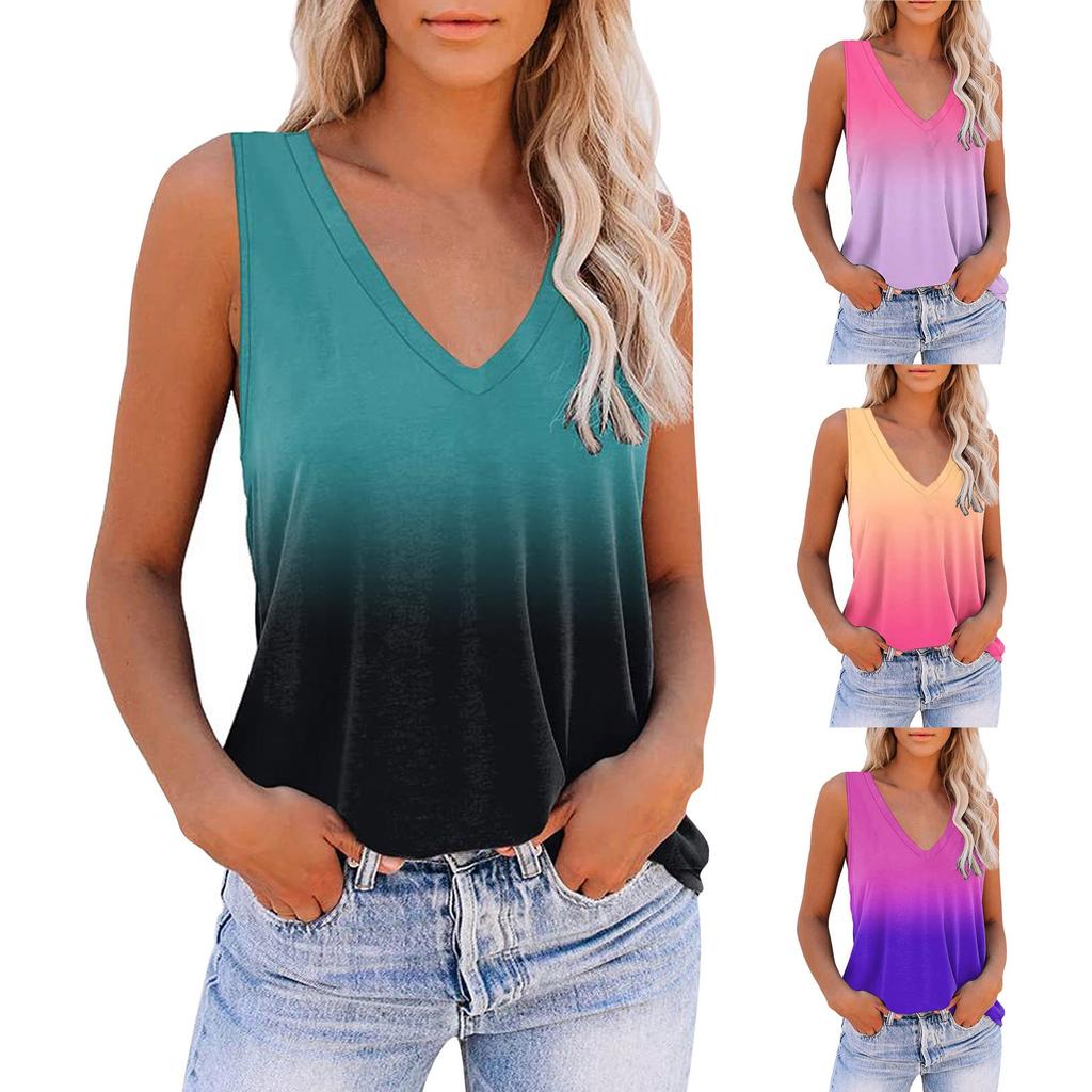 JTI Women's Summer Tank Top – V-Neck Sleeveless, Loose Fit Casual Pocket Tee For 2025 - View #9