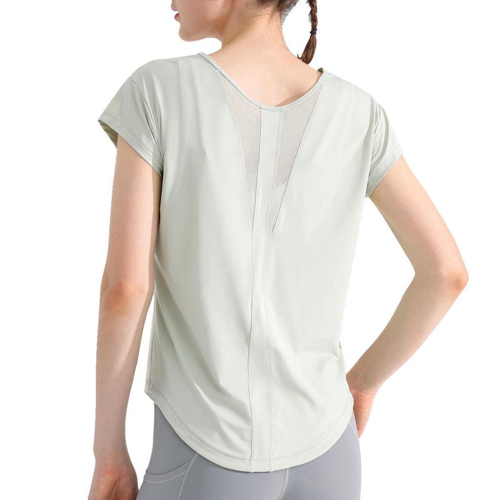 Dámský rychleschnoucí top volného střihu na jógu a fitness