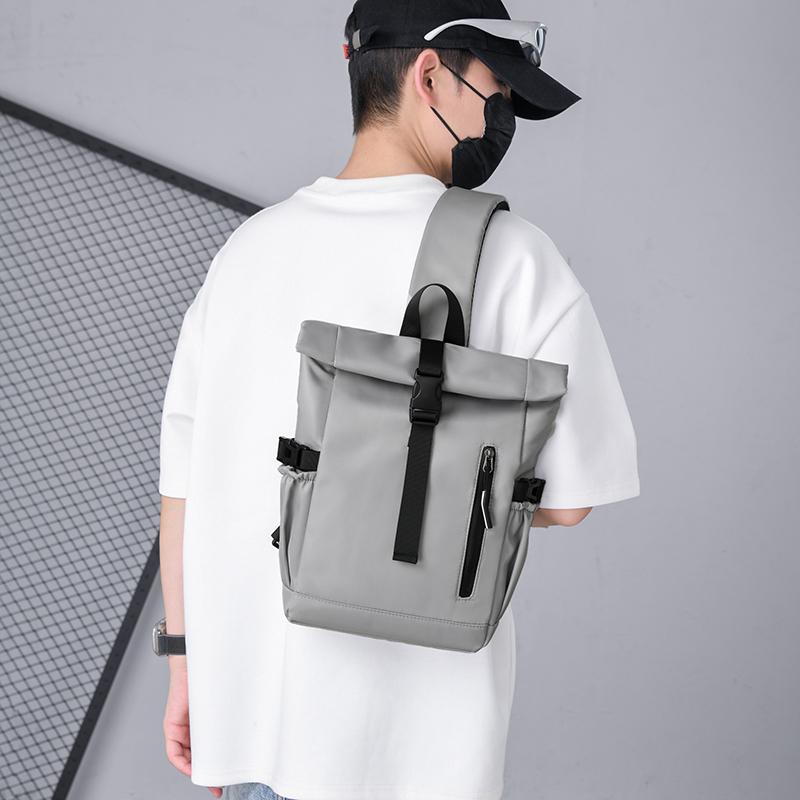 Men's Crossbody Bag Large Capacity Chest Bag Business Shoulder Bag