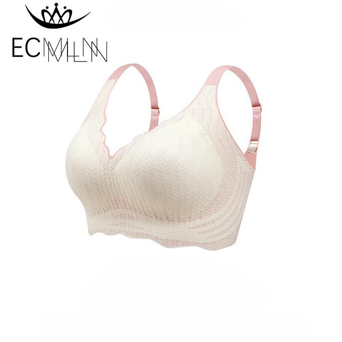 Εσώρουχα με δαντέλα από βαμβακερό φούσκα, χωρίς ατσάλινο δαχτυλίδι, μαλακή στήριξη Αντιχαλαρωτική αθλητική αναπνοή και άνετο σουτιέν