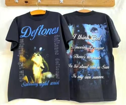 Deftones Saturday Night Wrist 90s Graphic T-Shirt Vintage Casual Harajuku High Quality Streetwear Cotton Oversize SummerTop
