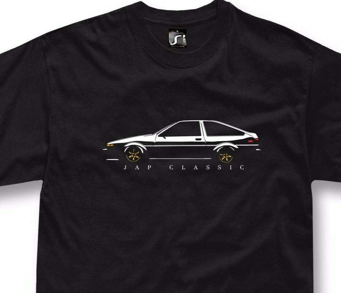 Футболка для toyota ae86 trueno classic drift corolla Hachiroku 4AGE футболка S