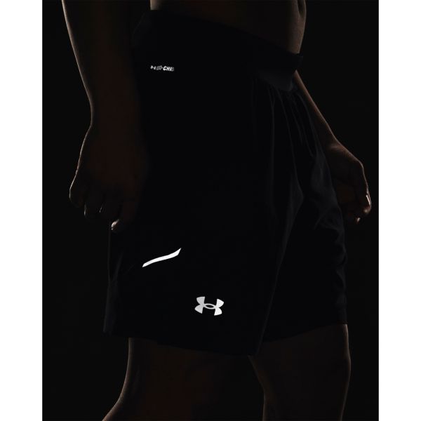 Under Armour Pure Color Belted 2-In-1 Running Shorts Men Bottoms Black 1376831-001