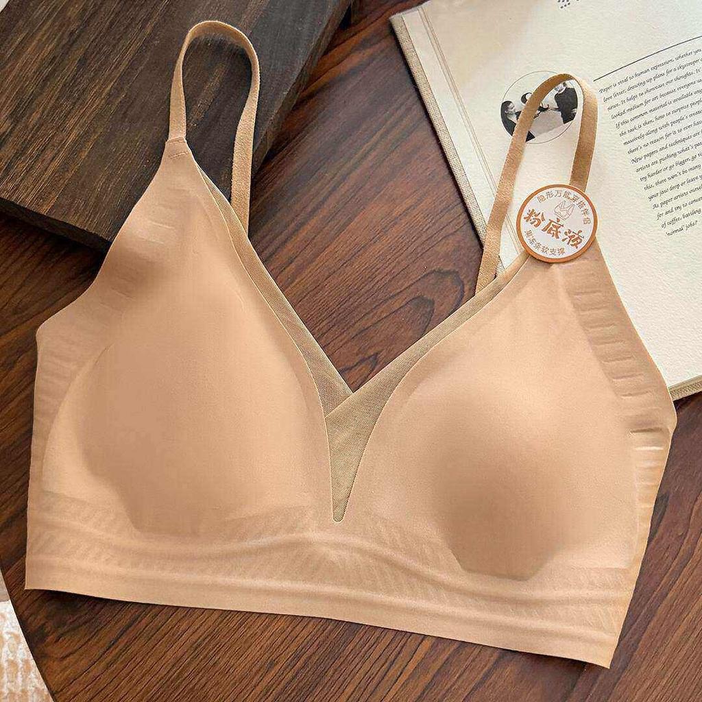 Seamless Wireless Cat Paw Cup Comfortable Gathering Anti Sag Women Bra