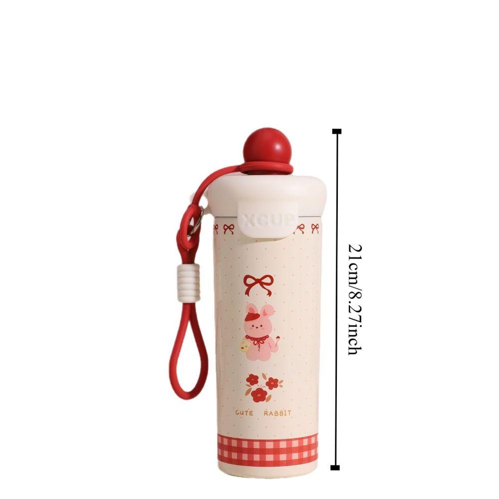 Large Capacity 316 Stainless Steel Cup With Strap Vacuum Flask Leakproof Water Bottle  Office Use