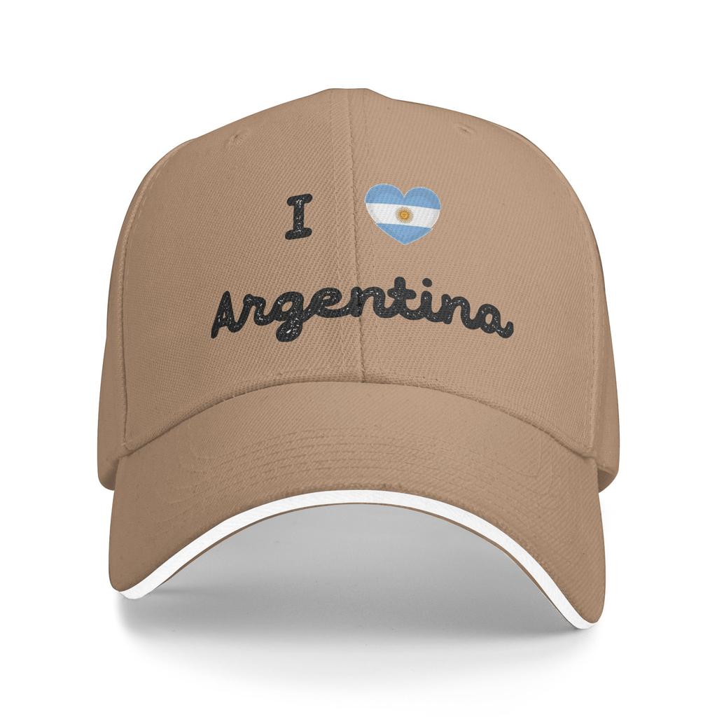 Baseball Cap I Love Argentina Flag Accessories Unisex Women Trucker Hat Caps Hat Fashion Formal Summer Gift Snapback Hat