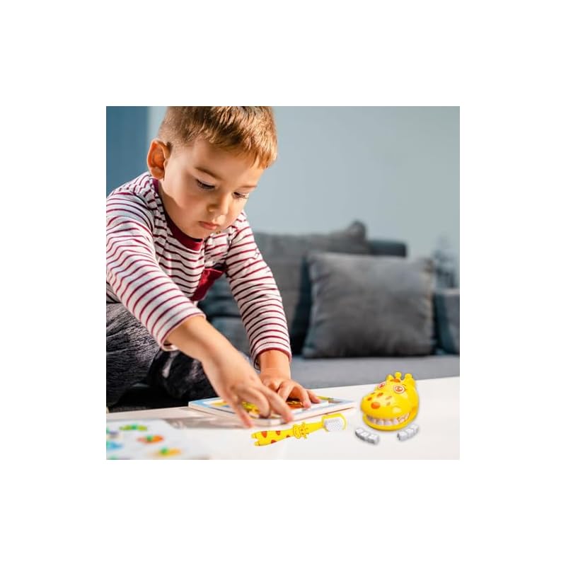 Toddler Toothbrushing Toy, Giraffe Tooth Model Toy | Removable Giraffe Preschool Educational Toy - Hygienic Habits Development House Toy, Dentist Toy