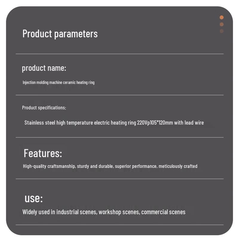 Ceramiczna cewka grzewcza do wtryskarki