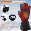 Heated Gloves, Unisex Heating Gloves, Palm Leather Gloves, Default 2200mAh Battery, Winter Riding Motorcycle Gloves