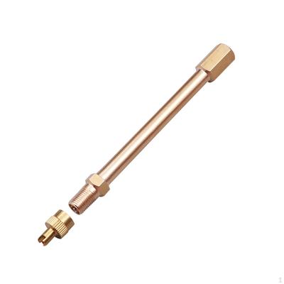 Extensor de vástago de válvula Schrader, adaptador de extensión de neumático, orificio recto de inflado para