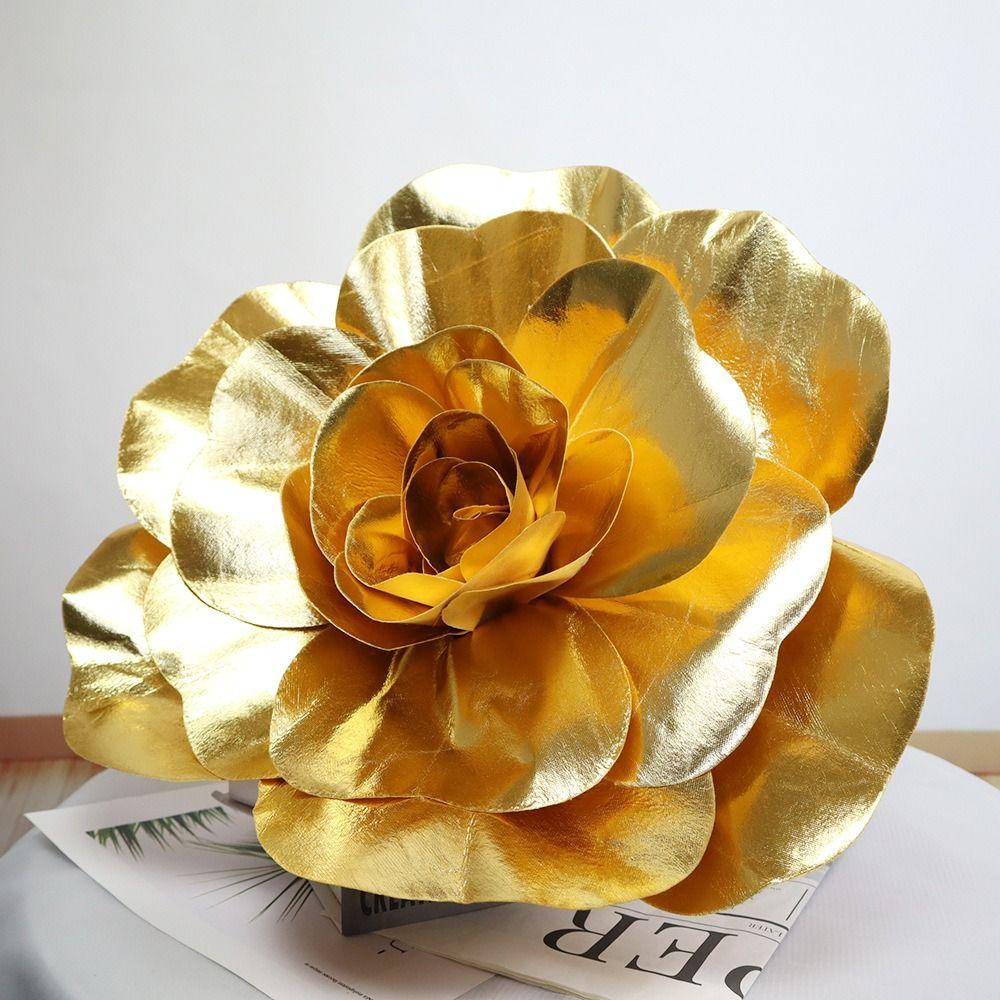 Fashion Fake Foam Rose 30/40/50cm Artificial Flowers New Giant Rose Flower Head