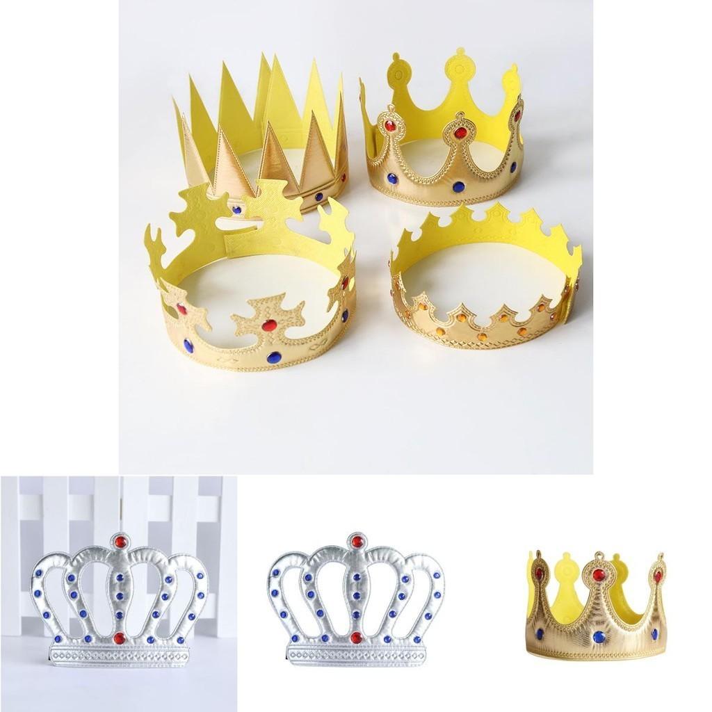 Stilvolle goldene Krone für Kinder, perfekt für Halloween- und Geburtstagsfeiern