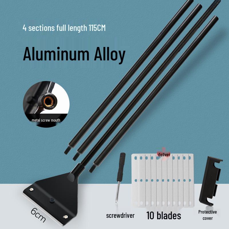Aquatic Plant Tank Cleaning Set: Algae Scraper, Seaweed Remover, Moss Knife, No Dead Angle Brush Tool.