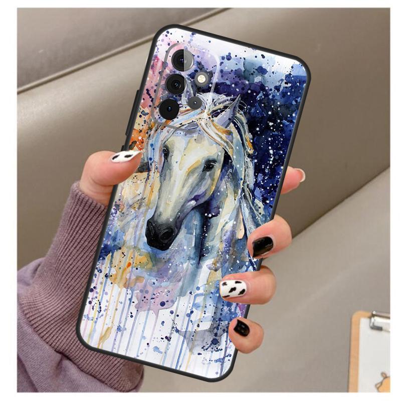 

Horse Painted Art Case For Samsung Galaxy A56 A16 A26 A36 A06 A52 A53 A33 A13 A34 A54 A14 A15 A35 A55 A22 A32 Samsung A55