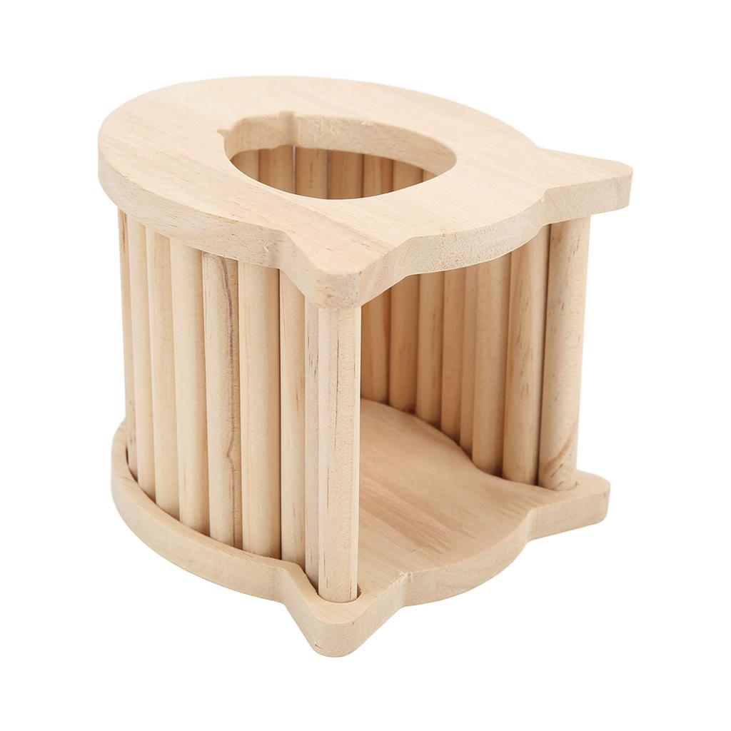 Wooden Hamster House Small Animal Hideout for Hamster Gerbils Mice Lemmings Rats