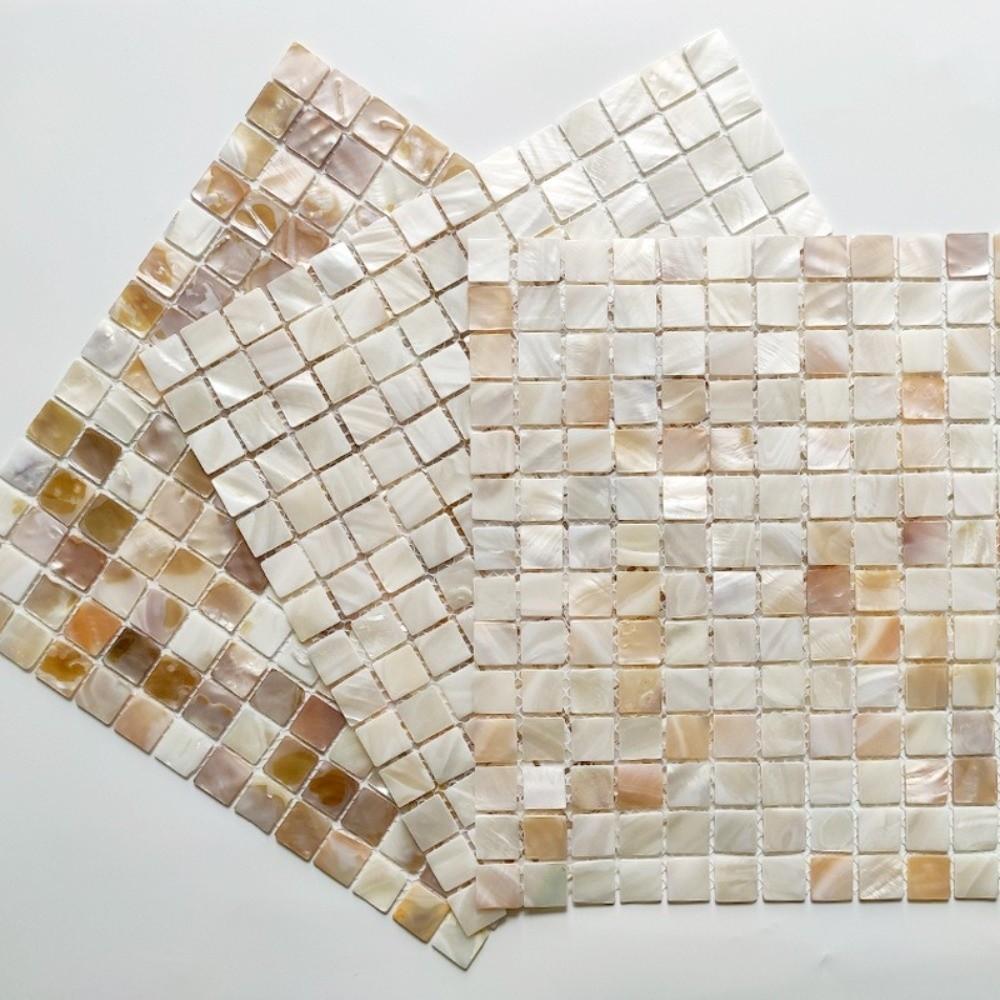 Shell Mosaic Tile Sticker 30x30CM Wallpaper Tile Simple Mosaic Tiles Wall Decoration