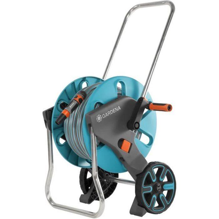 Gardena Classic Set Avvolgitubo Da Parete Da 50 Con Tubo 20m, 13mm, E Supporto Rimovibile Per Uso Mobile