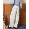 ET BOITE Women's Elastic Waist Wide-Leg Casual Pants