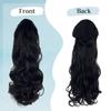 Wig Ponytail Big Wave Elastic Mesh Drawstring Net Pocket Synthetic Curly Hair High Temperature Silk