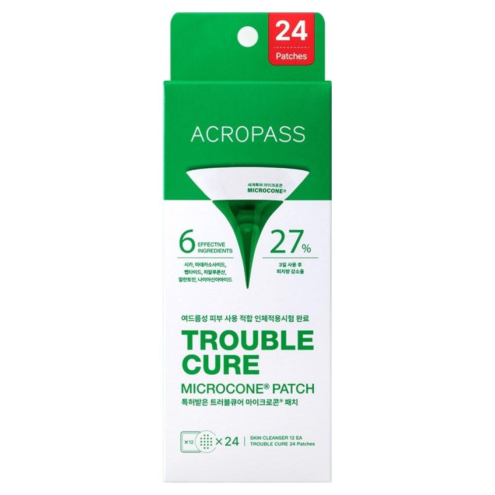 [Acropass] Trouble Care Blemish Patch 24pcs + Cleanser 12pcs Set - Targeted Soothing Spot Care - K-Beauty Skincare 24PCS