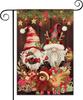 Christmas Gnomes Garden Ag, Vertical Rustic Double Sided Yard Ag Farmhouse Winter New Year Ag Seasonal Holiday Outdoor GGM