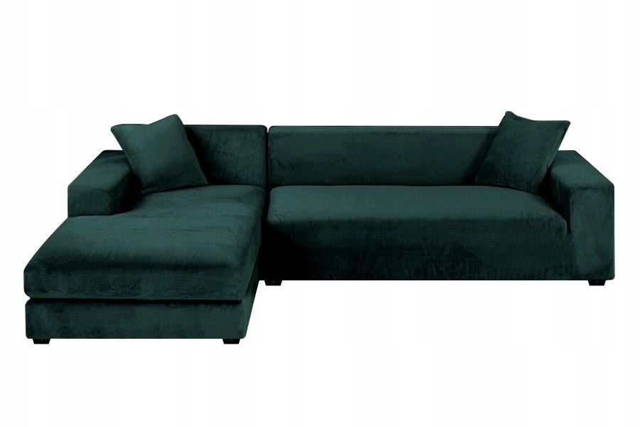 Bottle Green Velvet 1-Seater Sofa Armchair Cover [22P1]