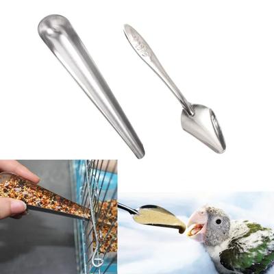 Stainless Steel Spoon Parrot Feeder, Hand Raised Myna, Wren, Black Phoenix, Tiger Skin And Chick Milk Powder