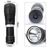 Scuba Diving Flashlight Waterproof Aluminum Alloy Floodlight Light Submarine for