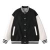 Bomber Jacket Men Women Flocking Hip Hop Loose Casual Patchwork Coat Unisex Embroidery High Street Varsity Baseball Outwear
