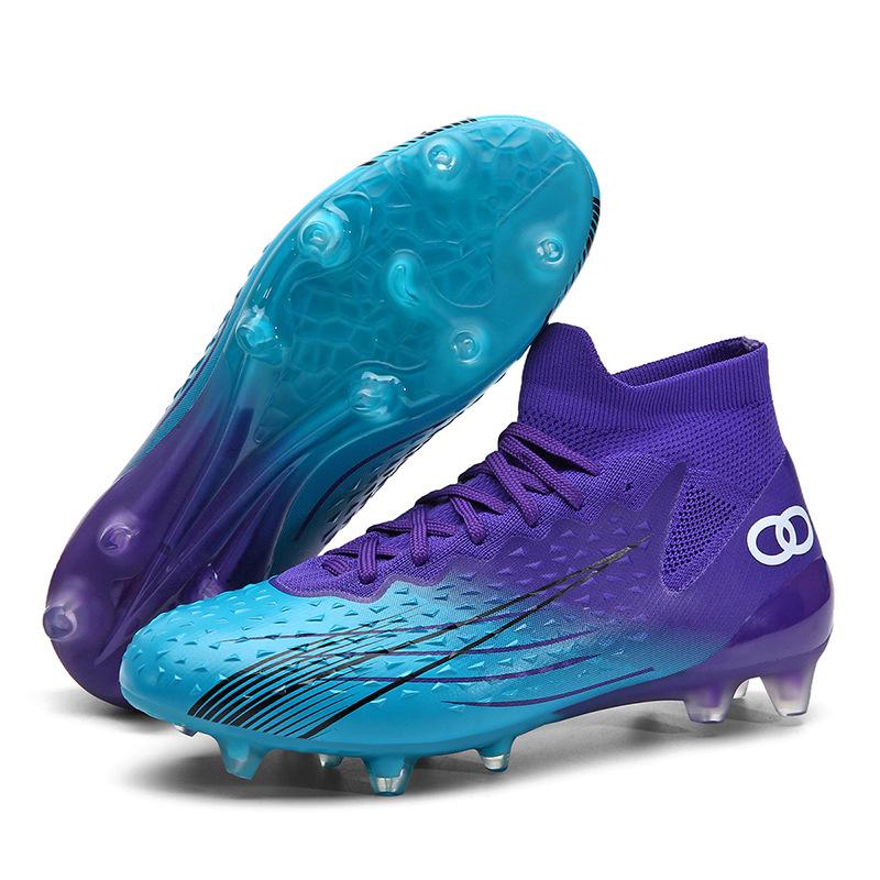 New high-top football shoes AG long nails sports shoes TF broken nails non-slip and wear-resistant training men's factory