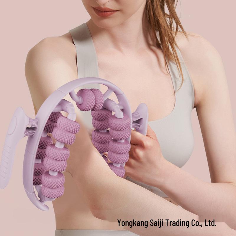 26-Wheel Ring Leg Massager: Relax Calf Muscles, Slim Legs, and Enhance Beauty with This Yoga Massage Roller