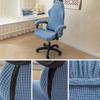 1 Set Stylish Nordic Gaming Chair Cover Soft Elasticity Non-Slip Dust-Proof Polar Fleece Armchair Slipcovers