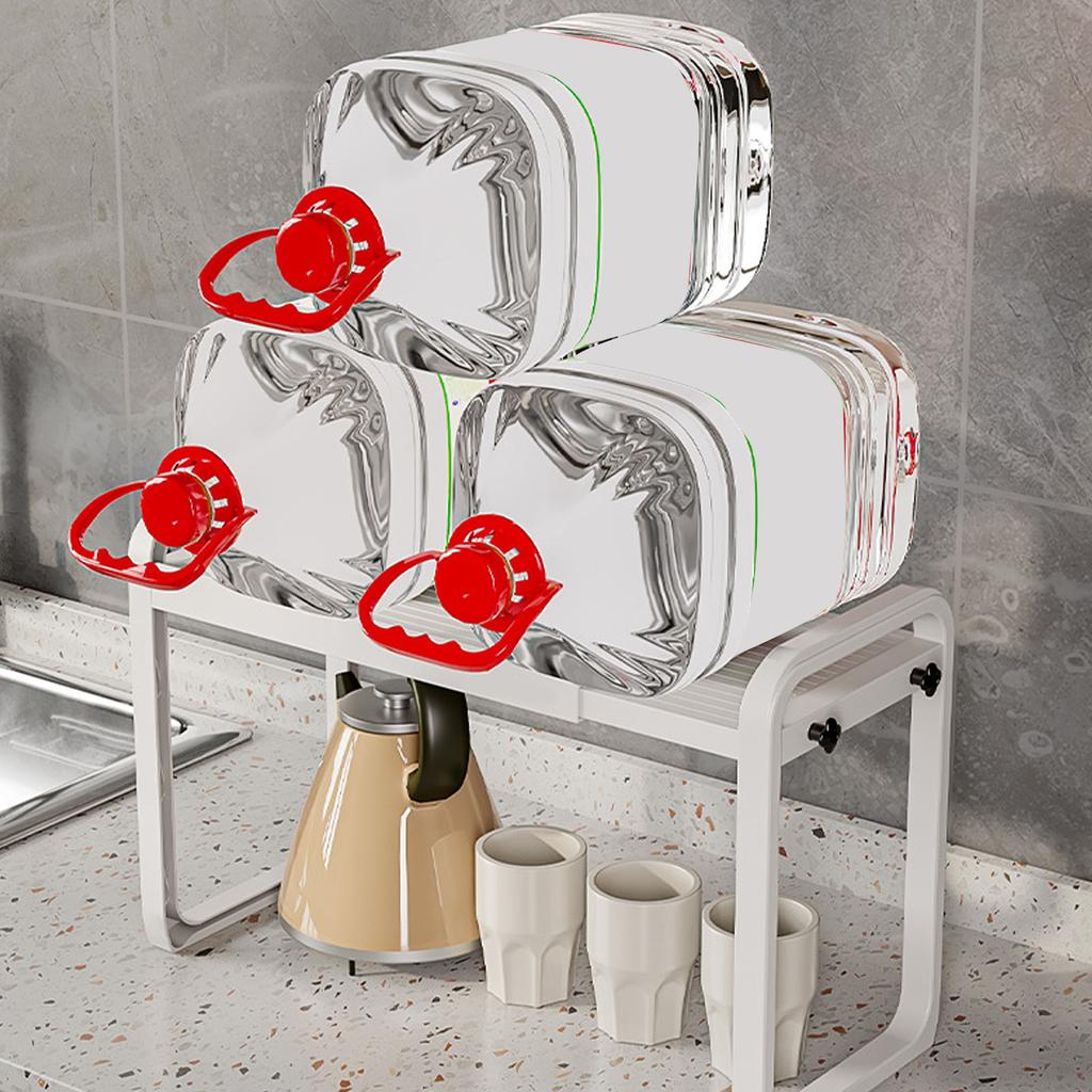 Cabinet Organizer Shelf Space Saving Adjustable Telescopic Kitchen Countertop Rack Stand