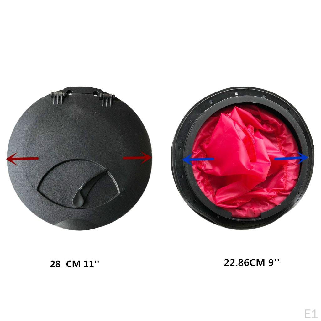Lightweight 28cm Hatch Plate Kit with Storage Bag for Fishing Inflatable Boat Kayak Canoe