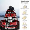 Work Hard Fitness Customize Text Blanket Gift Personalized Blanket Durable Comfort Great for Chair Bed Picnics Home Decor Four Seasons Multipurpose