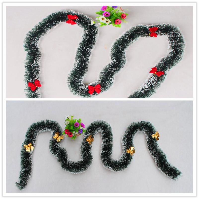 Premium And Green White Christmas Tinsel With Five Stunning Bow Combinations Color