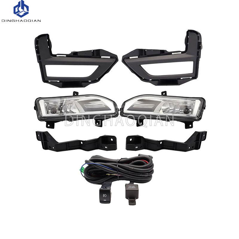 1 Set Fog Lights Headlight For Nissan Rogue X-Trail 2017 2018 T32 T31  Fog Lights Car Fog Lamp Kit With Harness Bulb Switch