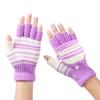 Universal USB Stripe Full&Half Finger Gloves Electric Heating Gloves Knitted Mitten Heated Gloves