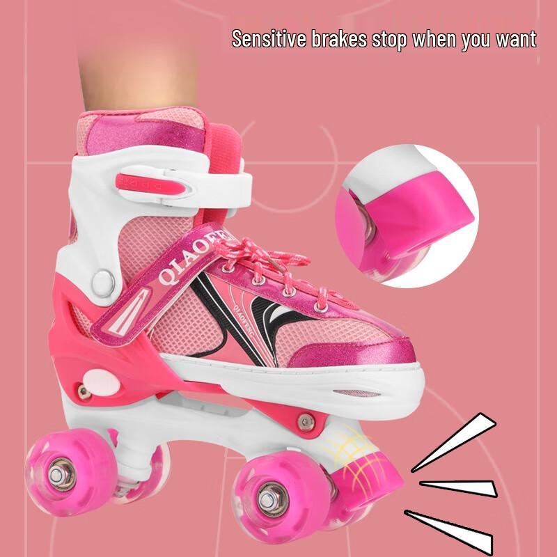 WEZHO Outdoor Quad Roller Skates