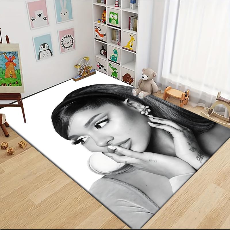 Elegant Beauty Black White Carpet Rug Soft Washable Antislip Home Living Room Sofa Mats Personalized Christmas Rug