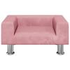 Dog Bed Pink 50x40x26.5 Cm Velvet