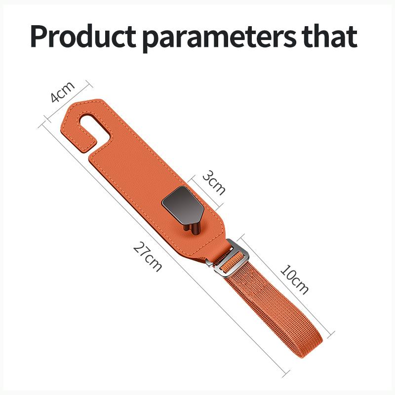 Car Back Seat Hook Multi-function Rear Seat Headrest Hanging Hook Car Hook for Headrest Seat Back Storage Hook Luxurious Leather