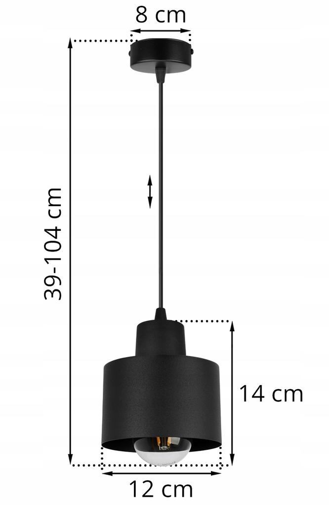 MODERN CEILING HANGING LAMP BLACK LED LAMP