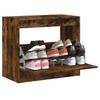 VidaXL Shoe Cabinet, Shoe Rack with Drawer, Shoe Storage Furniture for Living Room, Smoked Oak Wood 840005