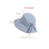 Summer Sun Hat Women's Bow Fisherman Hat Large Brim Basin Hat