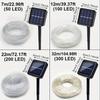 Solar Rope Light IP65 Waterproof Outdoor LED Fairy String Tube Lights for Party Garden Yard Wedding Christmas Tree Decoration