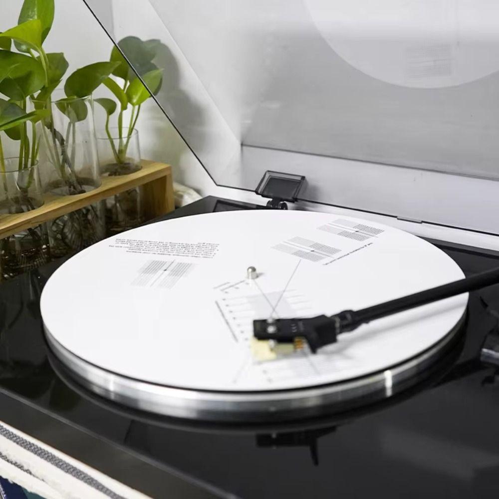 Accurate Vinyl Record Pickup Calibration Plate Acrylic Record Player Turntable Adjustment Tool