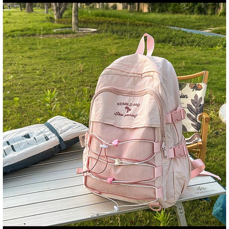 Mountain High-value Fresh and Cute Drawstring Backpack Couple Junior High School Students Large-capacity Backpack